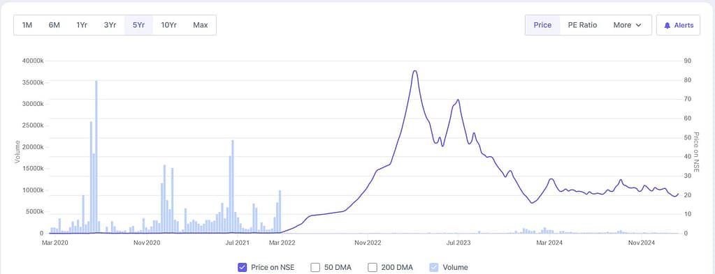 raj rayon share price history